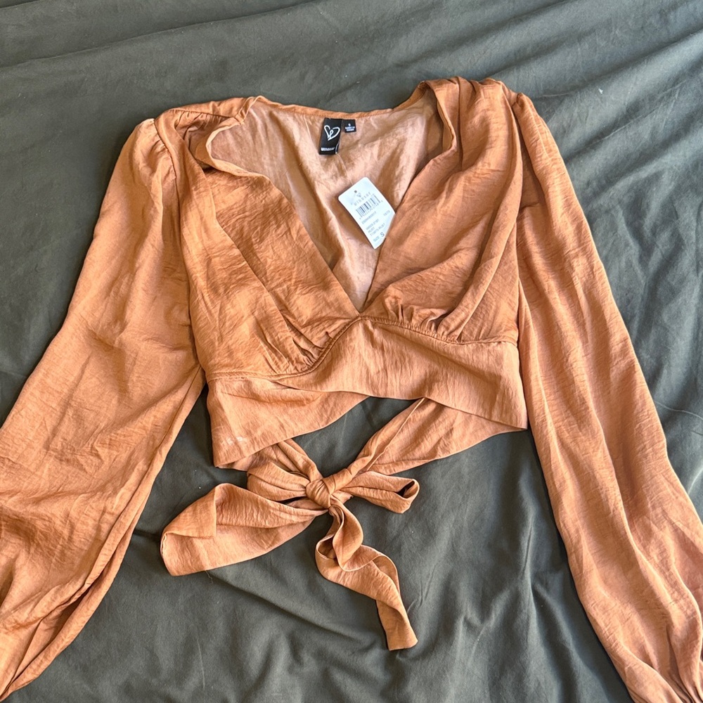 Windsor Terracotta Wrap Blouse